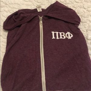 Pi Beta Phi zip up hoodie